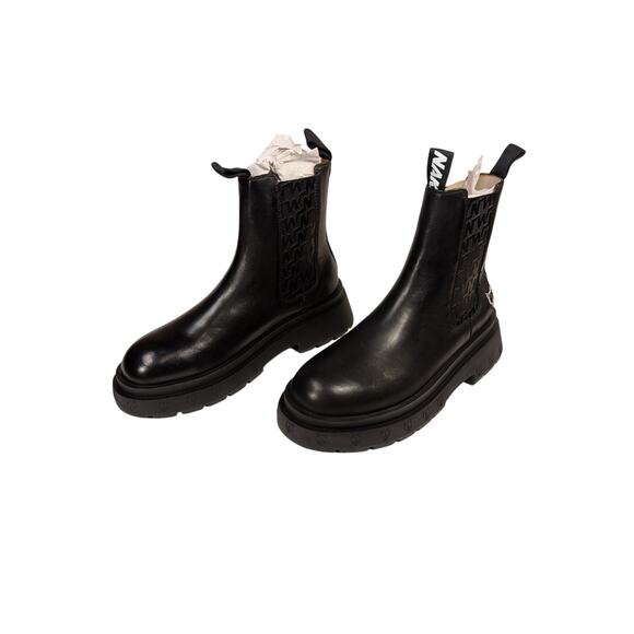 NAKED WOLFE  caution logo-embossed leather chelsea boots - Men\'s Size 12 / 46 main image 5